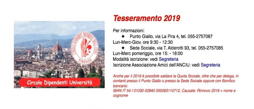 Tesseramento 2019